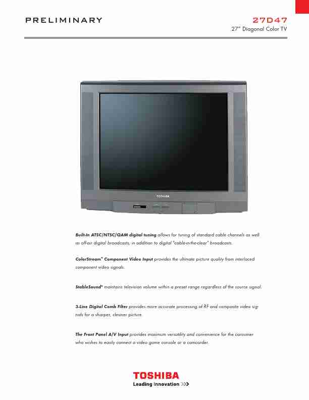 Toshiba CRT Television 27D47-page_pdf